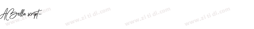 ABella script字体转换